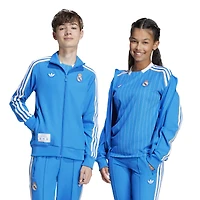 Youth adidas Blue Real Madrid Terrace Icons Full-Zip Track Jacket