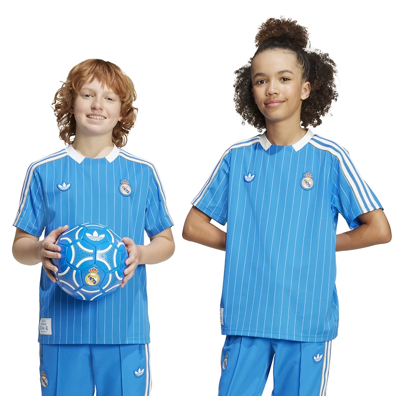 Youth adidas  Blue Real Madrid Terrace Icons Jersey