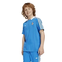 Maillot adidas bleu Real Madrid Terrace Icons pour jeunes