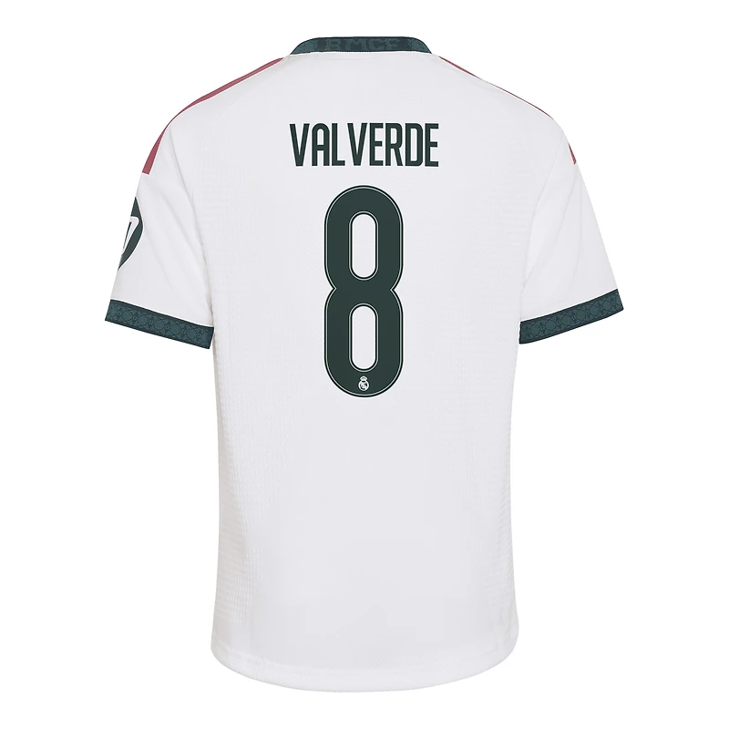 Maillot réplique domicile blanc Federico Valverde Real Madrid 2026/27 pour enfant, adidas