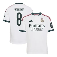 Youth adidas Federico Valverde White Real Madrid 2026/27 Home Replica Jersey