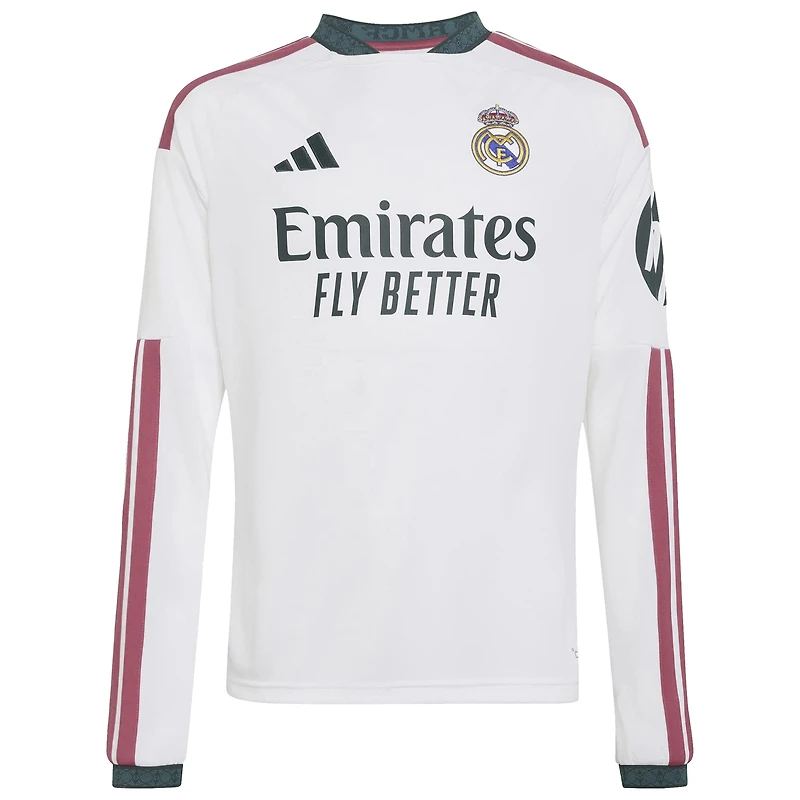 Youth adidas Federico Valverde White Real Madrid 2026/27 Home Replica Long Sleeve Jersey