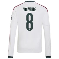 Youth adidas Federico Valverde White Real Madrid 2026/27 Home Replica Long Sleeve Jersey