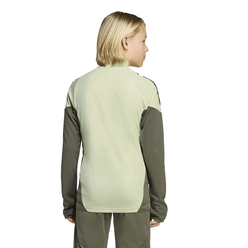 Youth adidas Green Real Madrid 2025/26 Training AEROREADY Quarter-Zip Pullover