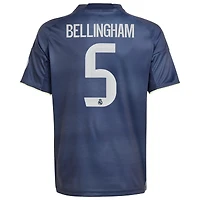 Maillot adidas Jude Bellingham blanc pour enfant, réplique domicile Real Madrid 2025/26