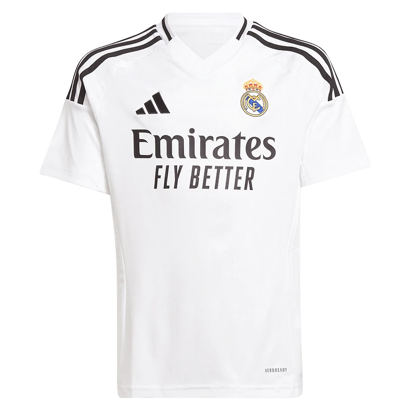 Youth adidas Jude Bellingham White Real Madrid 2024/25 Home Replica Player Jersey