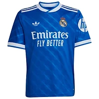 Youth adidas Kylian Mbappé Blue Real Madrid 2025/26 Third Replica Player Jersey