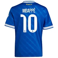 Youth adidas Kylian Mbappé Blue Real Madrid 2025/26 Third Replica Player Jersey