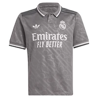 Maillot de joueur réplique adidas Originals Vini Jr. Anthracite Real Madrid 2024/25 pour jeunes
