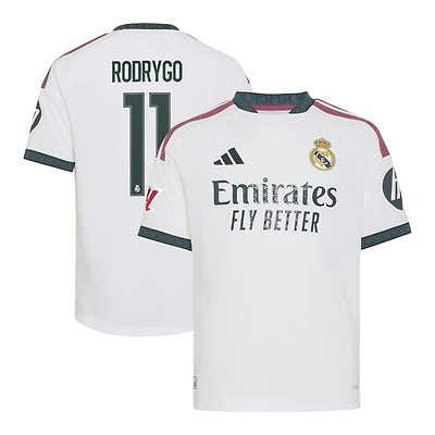 Youth adidas Rodrygo White Real Madrid 2026/27 Home On-Field Authentic Jersey