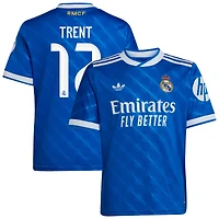 Youth adidas Trent Alexander-Arnold Blue Real Madrid 2025/26 Third Replica Player Jersey