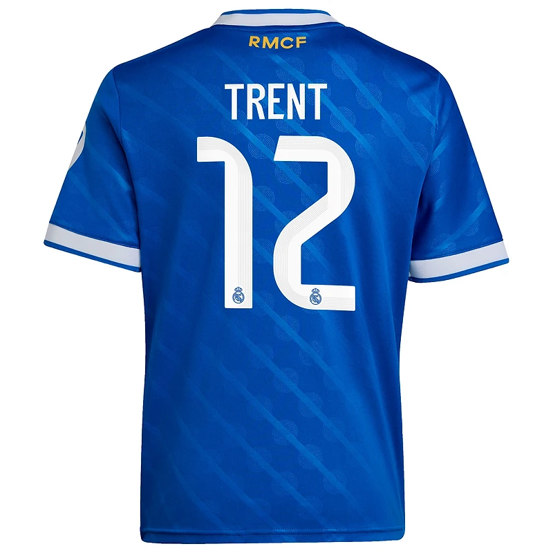 Youth adidas Trent Alexander-Arnold Blue Real Madrid 2025/26 Third Replica Player Jersey