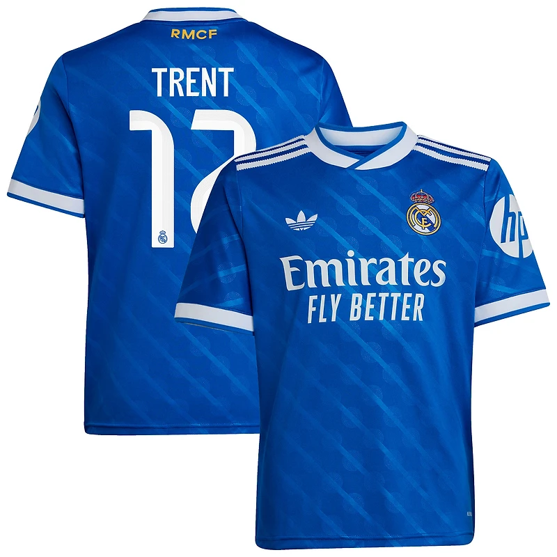 Youth adidas Trent Alexander-Arnold Blue Real Madrid 2025/26 Third Replica Player Jersey