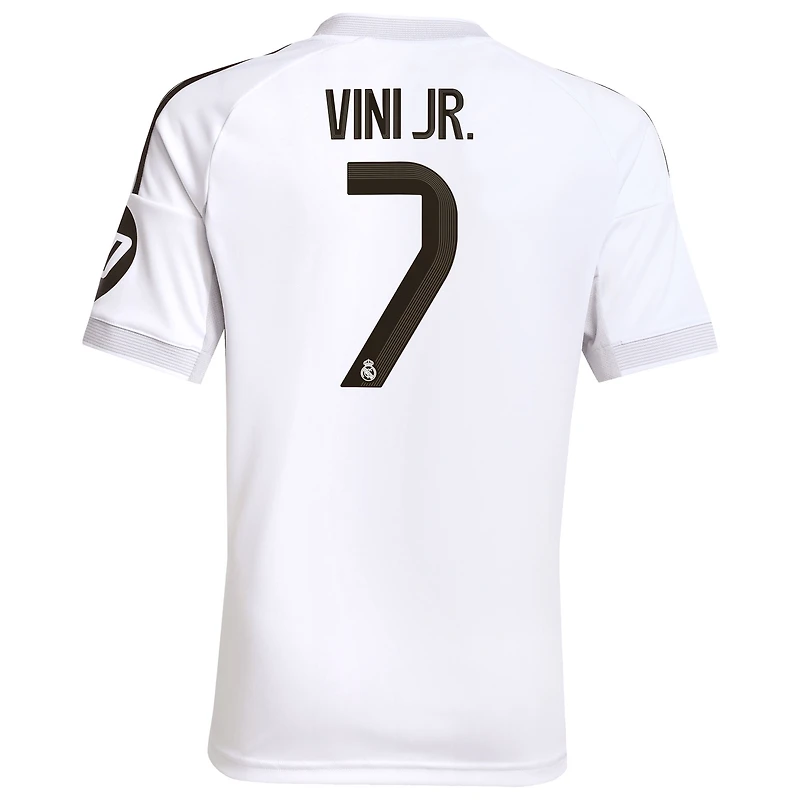 Youth adidas Vini Jr. White Real Madrid 2025/26 Home Replica Jersey