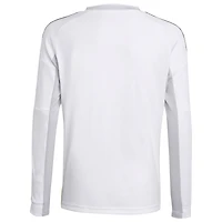 Youth adidas White Real Madrid 2025/26 Home Replica Long Sleeve Jersey
