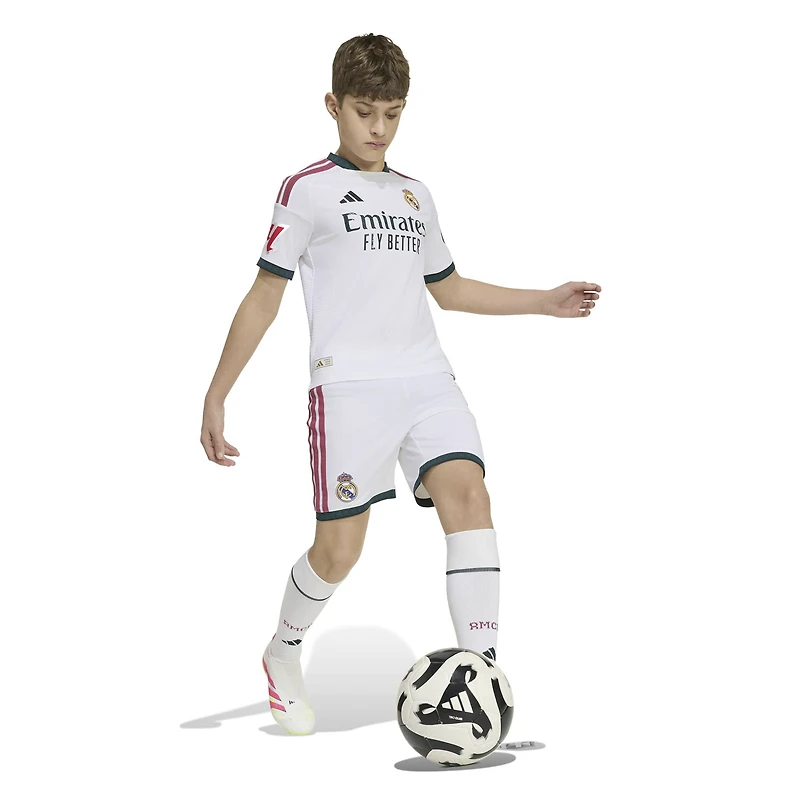 Youth adidas White Real Madrid 2026/27 Home On-Field Authentic Patch Jersey