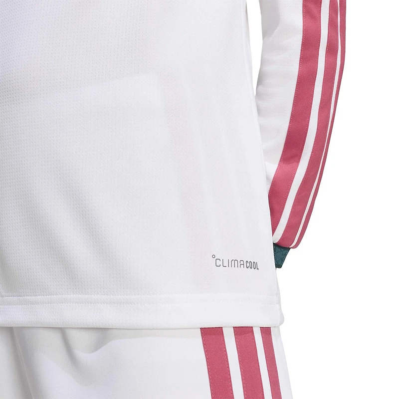 Youth adidas White Real Madrid 2026/27 Home Replica Long Sleeve Jersey