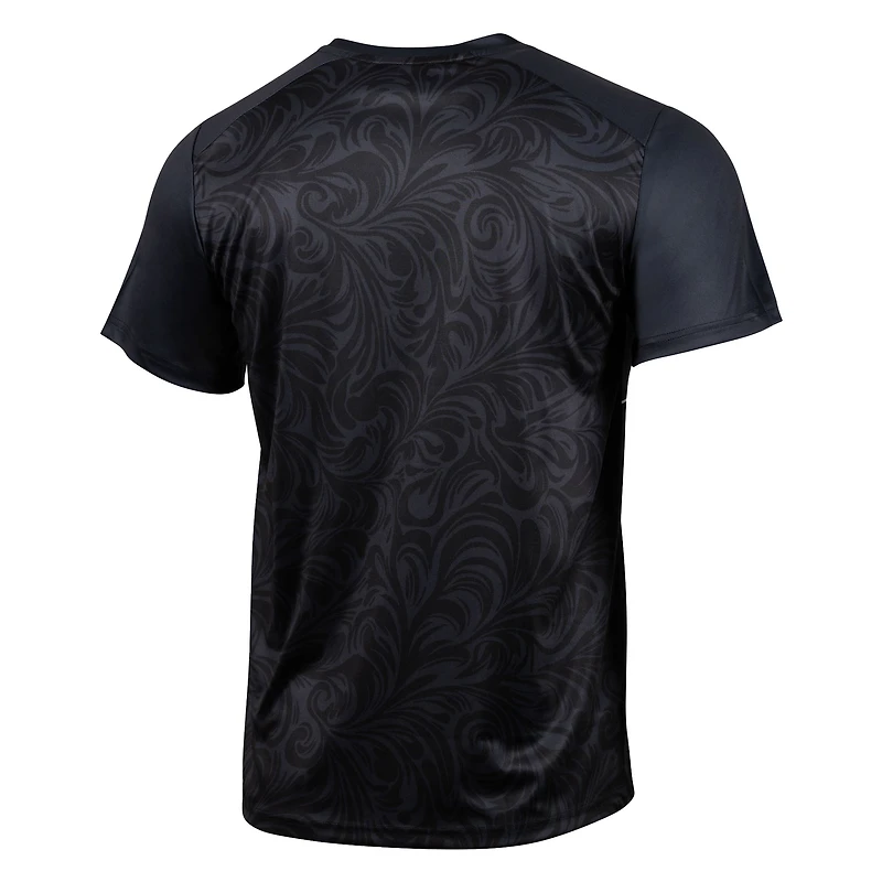 T-shirt noir à manches courtes pour jeunes sportifs suédois, Real Madrid, domicile