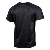 T-shirt noir à manches courtes pour jeunes sportifs suédois, Real Madrid, domicile