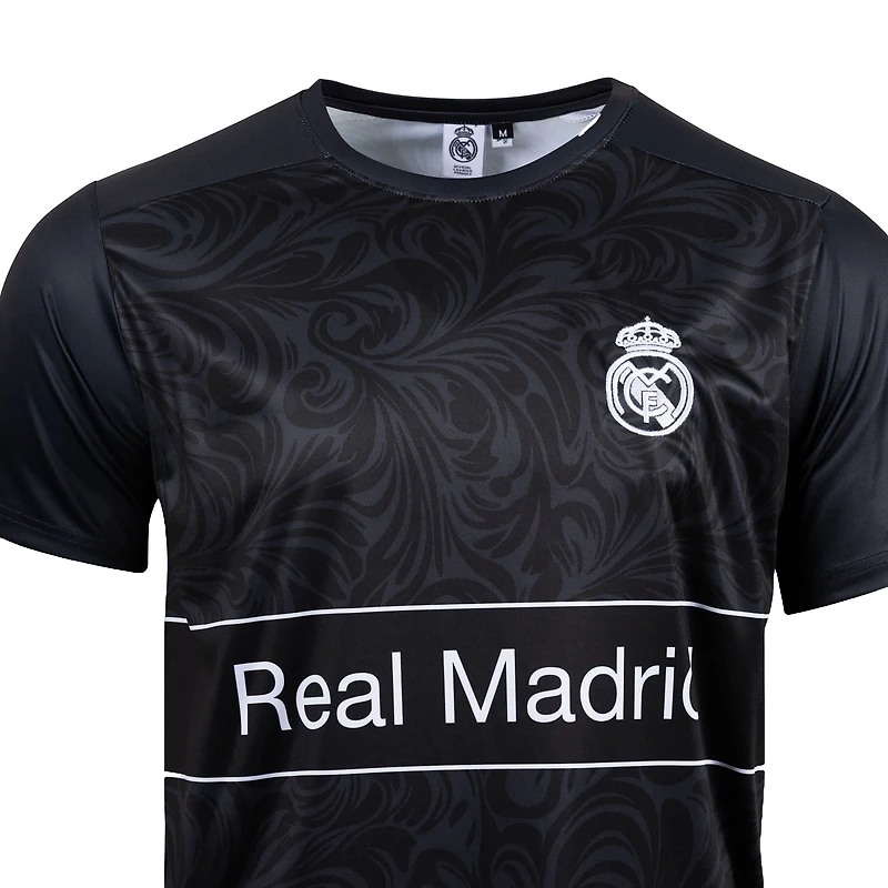 Youth Sport Design Sweden Black Real Madrid Home Sideline T-Shirt