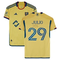 Anderson Julio Real Salt Lake Autographed Match-Used #29 Gold adidas Jersey from the 2024 MLS Season - Size S