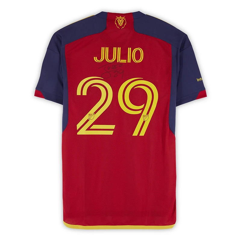Anderson Julio Real Salt Lake Autographed Match-Used #29 Red adidas Jersey from the 2024 MLS Season - Size S