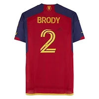 Andrew Brody Real Salt Lake Autographed Match-Used #2 Red adidas Jersey from the 2024 MLS Season - Size S