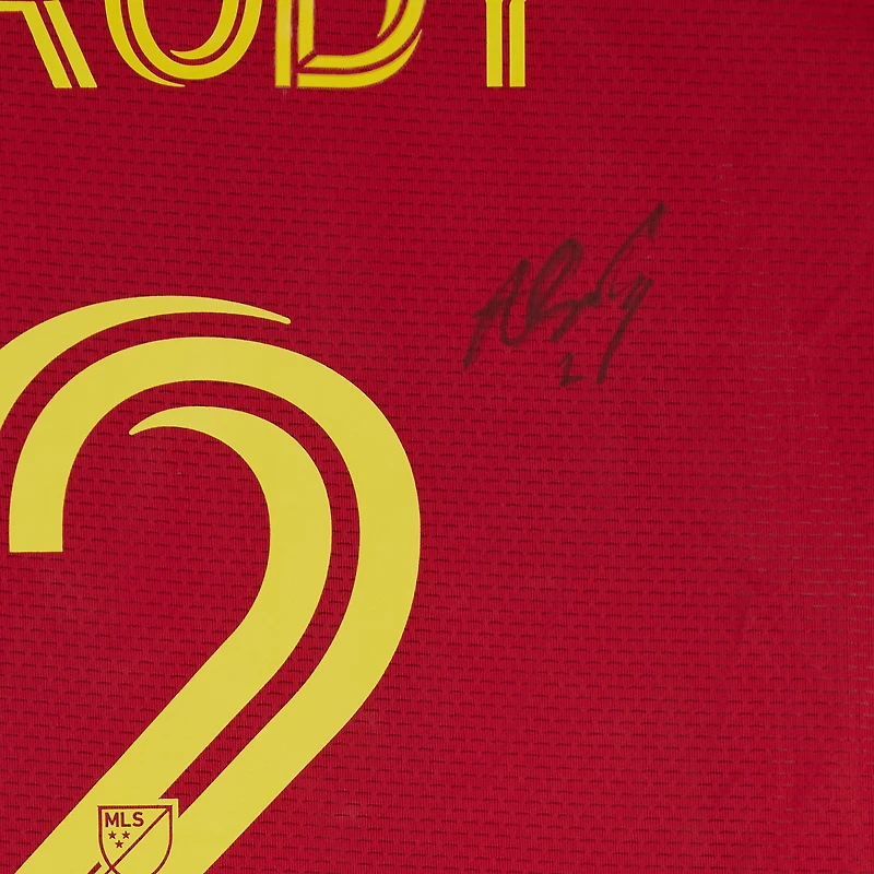 Andrew Brody Real Salt Lake Autographed Match-Used #2 Red adidas Jersey from the 2024 MLS Season - Size S