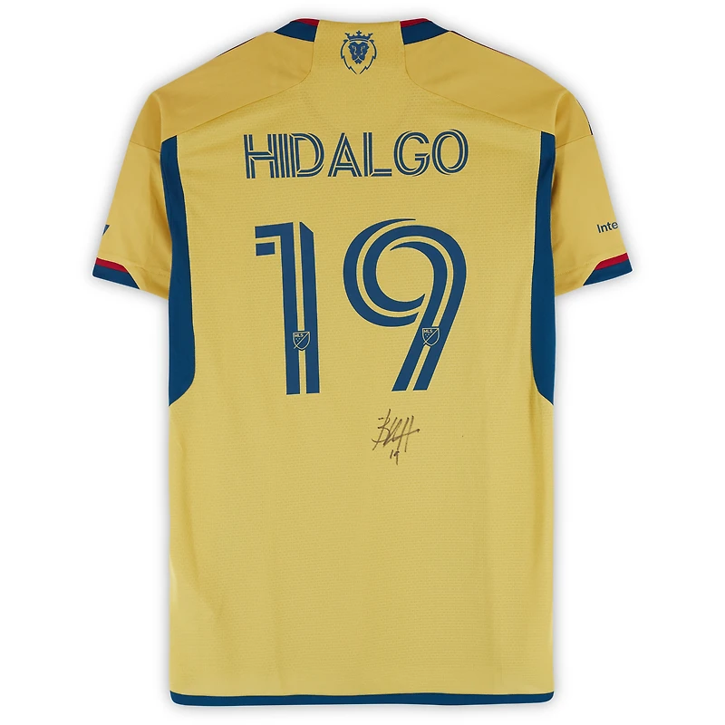 Bode Hidalgo Real Salt Lake Autographed Match-Used #19 Gold adidas Jersey from the 2024 MLS Season - Size M