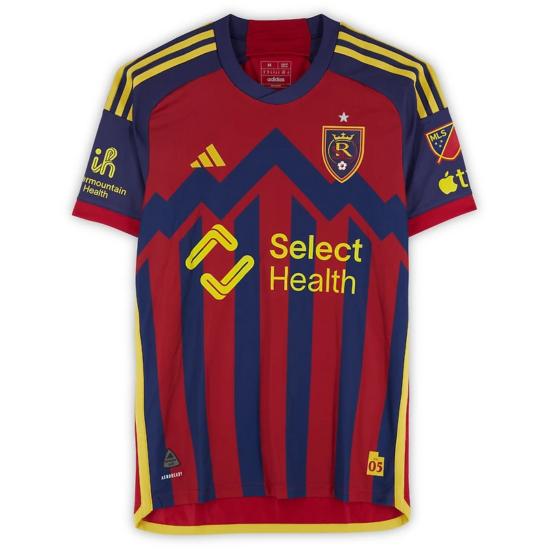 Bode Hidalgo Real Salt Lake Autographed Match-Used #19 Red adidas Jersey from the 2024 MLS Season - Size M