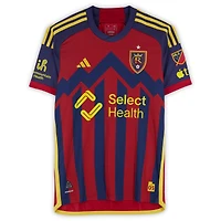 Bode Hidalgo Real Salt Lake Autographed Match-Used #19 Red adidas Jersey from the 2024 MLS Season - Size M