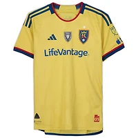 Bode Hidalgo Real Salt Lake Autographed Match-Used #19 Yellow Jersey from the 2023 MLS Season