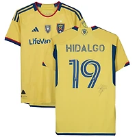Bode Hidalgo Real Salt Lake Autographed Match-Used #19 Yellow Jersey from the 2023 MLS Season