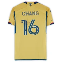 Maikel Chang Real Salt Lake Autographed Match-Used #16 Gold adidas Jersey from the 2024 MLS Season - Size M
