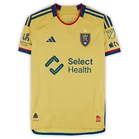 Maikel Chang Real Salt Lake Autographed Match-Used #16 Gold adidas Jersey from the 2024 MLS Season - Size M