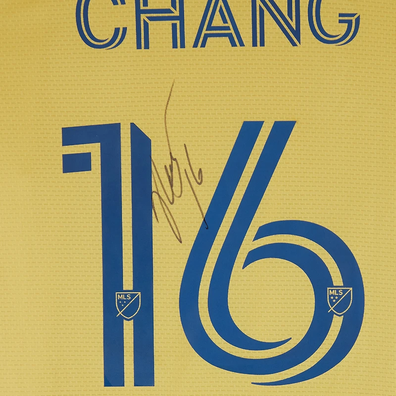 Maikel Chang Real Salt Lake Autographed Match-Used #16 Gold adidas Jersey from the 2024 MLS Season - Size M