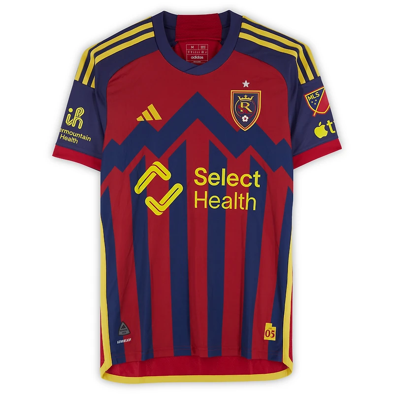 Maikel Chang Real Salt Lake Autographed Match-Used #16 Red adidas Jersey from the 2024 MLS Season - Size M