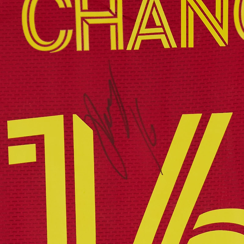 Maikel Chang Real Salt Lake Autographed Match-Used #16 Red adidas Jersey from the 2024 MLS Season - Size M
