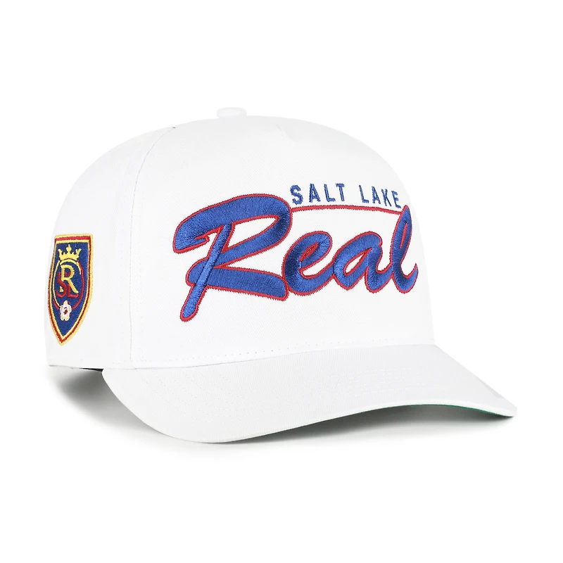 Men's '47  White Real Salt Lake Brushmark Hitch Adjustable Hat