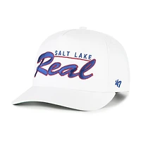 Men's '47  White Real Salt Lake Brushmark Hitch Adjustable Hat