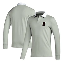 Polo à manches longues adidas 2023 Player gris Real Salt Lake Travel pour hommes