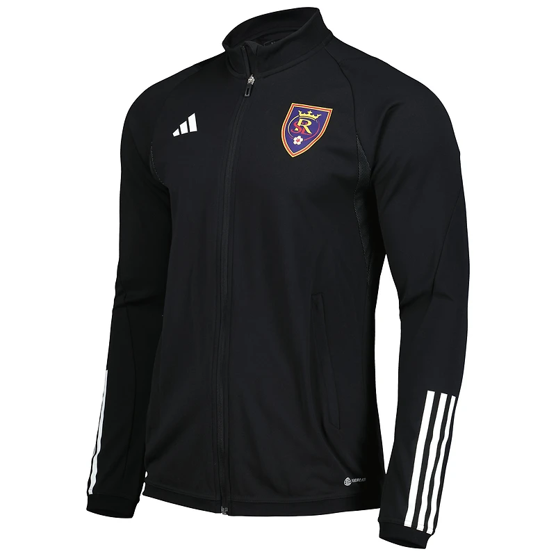 Haut d'entraînement entièrement zippé adidas Real Salt Lake 2023 On-Field AEROREADY pour homme