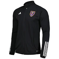 Haut d'entraînement entièrement zippé adidas Real Salt Lake 2023 On-Field AEROREADY pour homme