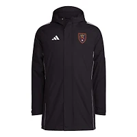 Men's adidas Black Real Salt Lake Tiro 24 Full-Zip Hoodie Winter Parka