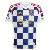 Men's adidas Diego Luna White Real Salt Lake 2025 Grid City On-Field Authentic Jersey