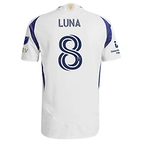Men's adidas Diego Luna White Real Salt Lake 2025 Grid City On-Field Authentic Jersey