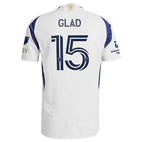 Maillot authentique adidas Justen Glad blanc Real Salt Lake 2025 Grid City pour homme