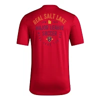 Men's adidas Red Real Salt Lake AEROREADY Local Stoic T-Shirt
