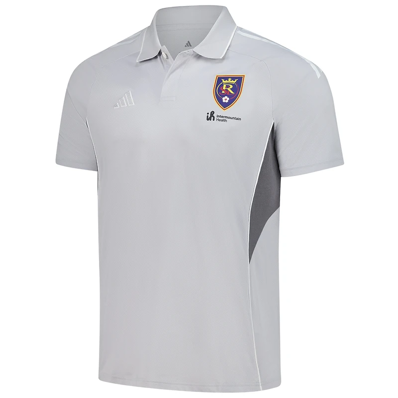 Men's adidas Silver Real Salt Lake 2025 Training Polo