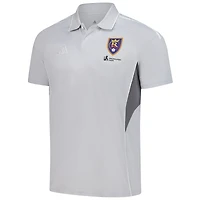 Men's adidas Silver Real Salt Lake 2025 Training Polo